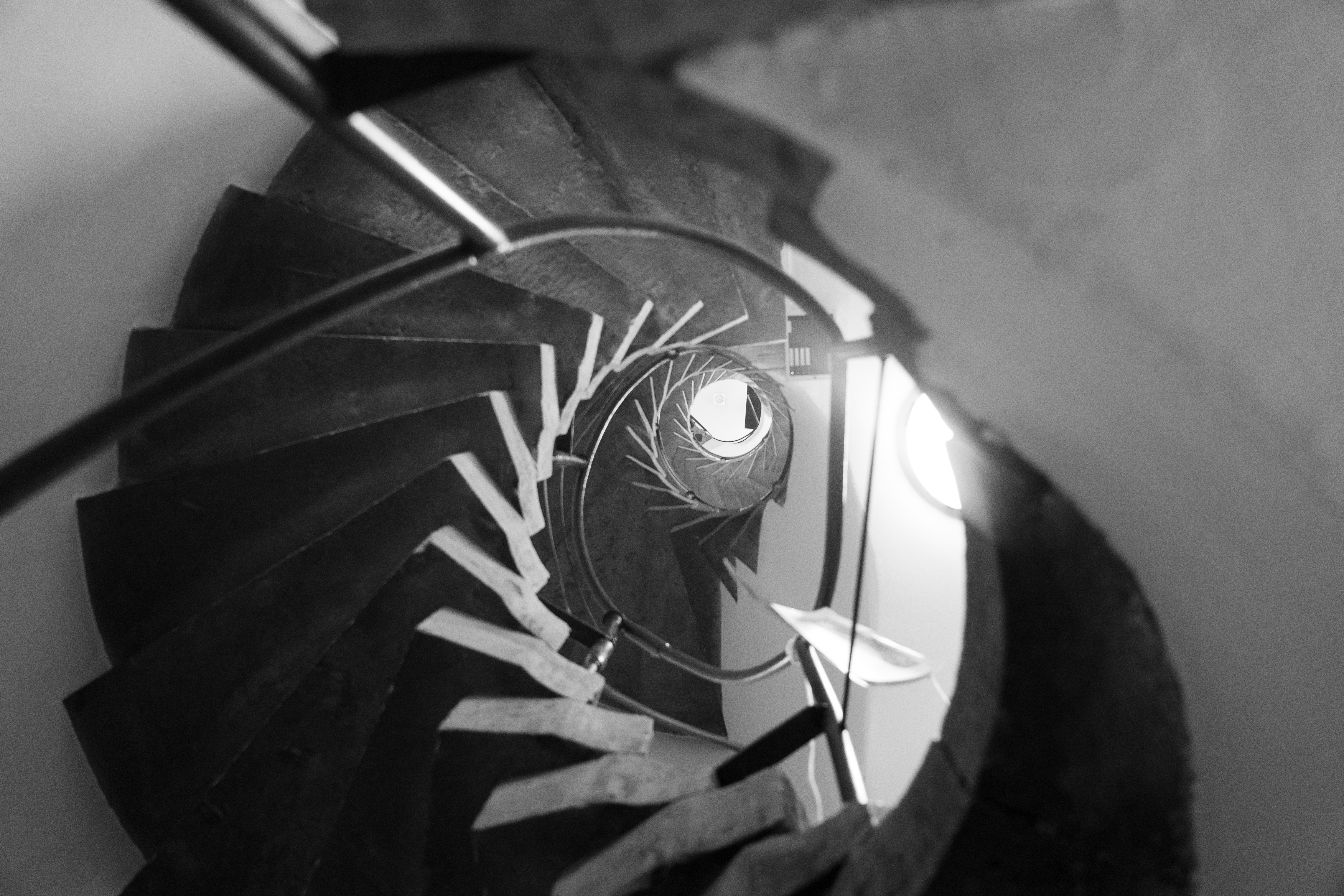 Black and White Kastellet Stockholm Staircase